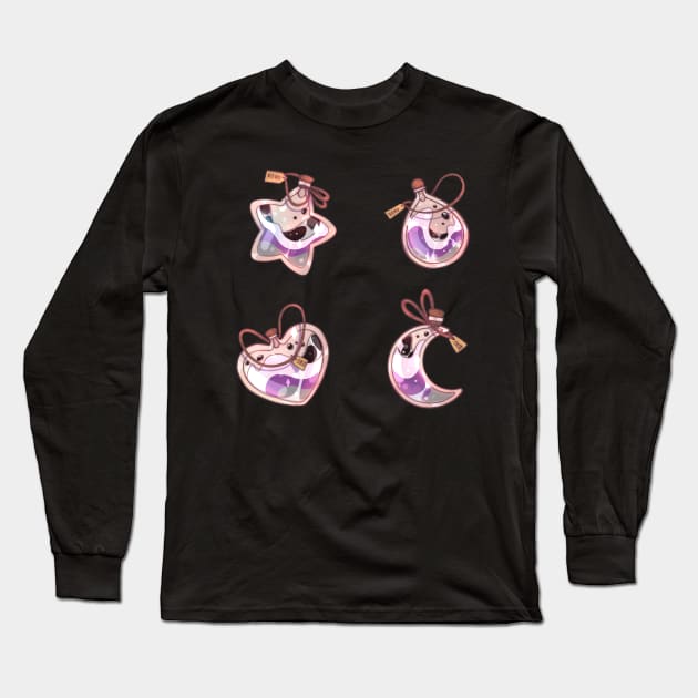 Demisexual potion sticker set Long Sleeve T-Shirt by Itsacuteart